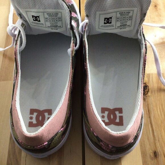 Dc TRASE TX SE sneakers liberty floral prints casual skater shoes size 6 - Picture 4 of 13